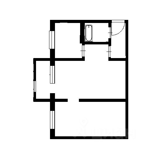 Планировка этой квартиры по данным Циан