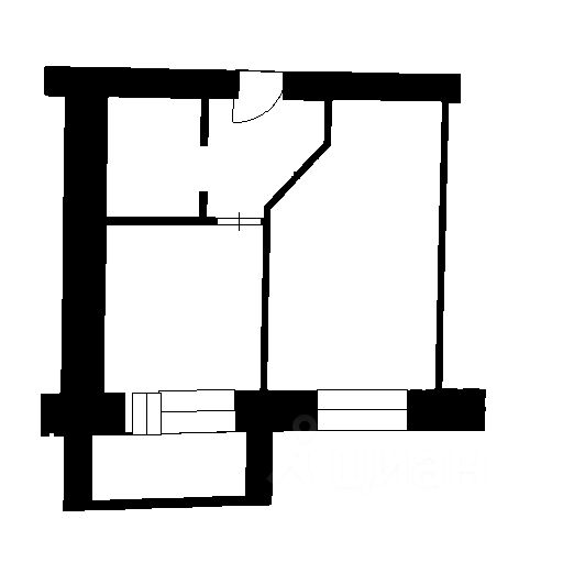 Планировка этой квартиры по данным Циан