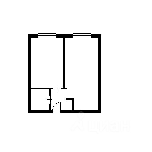 Планировка этой квартиры по данным Циан