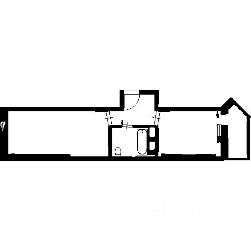 Планировка этой квартиры по данным Циан