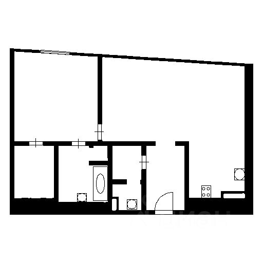 Планировка этой квартиры по данным Циан