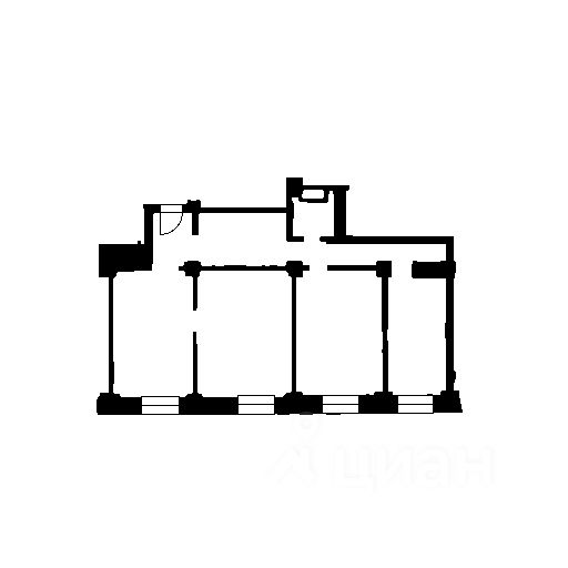 Планировка этой квартиры по данным Циан