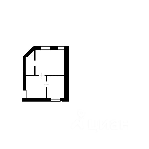 Планировка этой квартиры по данным Циан