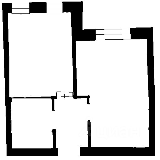 Планировка этой квартиры по данным Циан