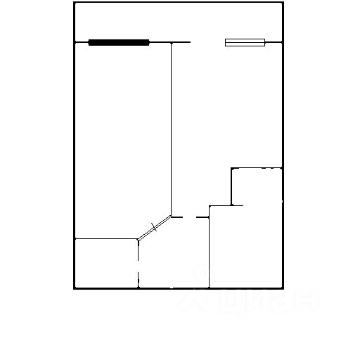 Планировка этой квартиры по данным Циан