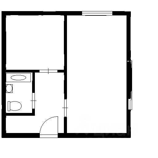 Планировка этой квартиры по данным Циан