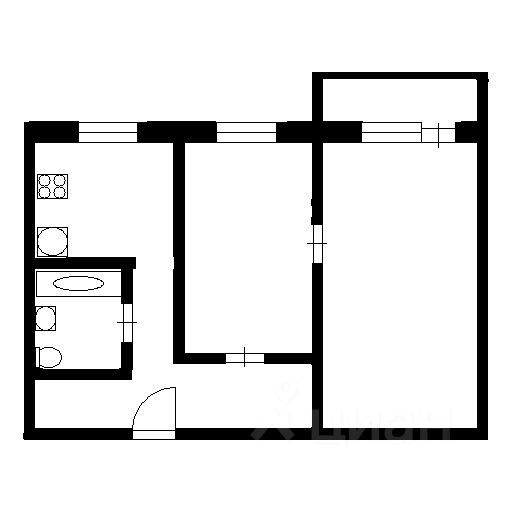 Планировка этой квартиры по данным Циан