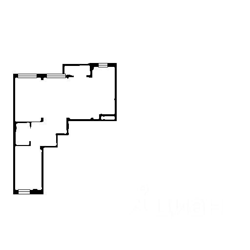 Планировка этой квартиры по данным Циан