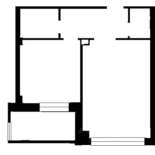 Планировка этой квартиры по данным Циан