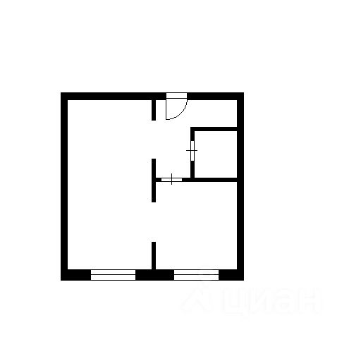 Планировка этой квартиры по данным Циан