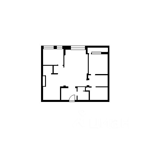 Планировка этой квартиры по данным Циан