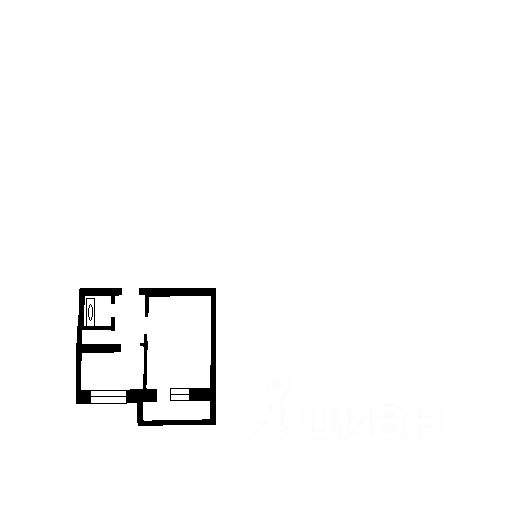 Планировка этой квартиры по данным Циан