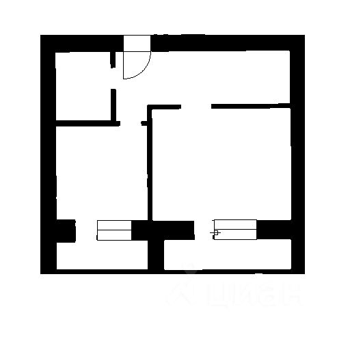 Планировка этой квартиры по данным Циан