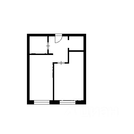 Планировка этой квартиры по данным Циан