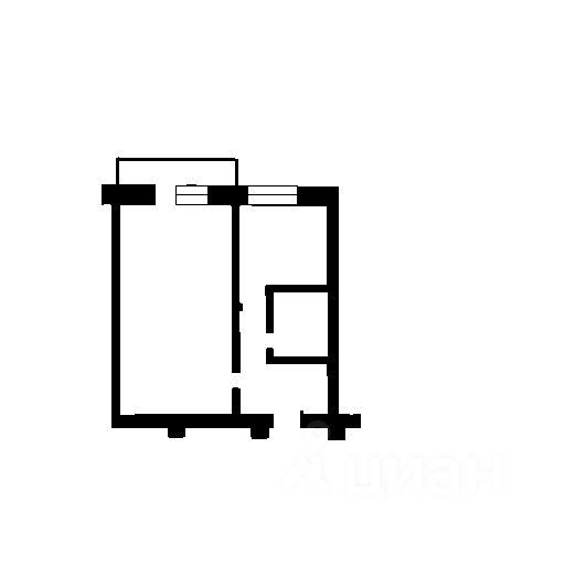 Планировка этой квартиры по данным Циан