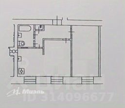 2-комн.кв., 53 м², этаж 4