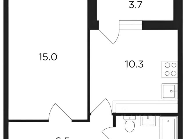 1-комн., 39 м², 7/20 этаж