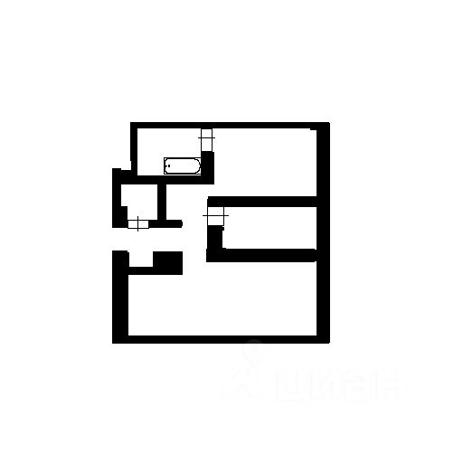 Планировка этой квартиры по данным Циан