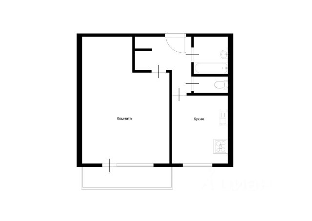 1-комн., 41 м², 3/10 этаж