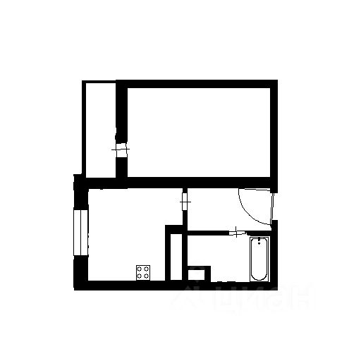 Планировка этой квартиры по данным Циан