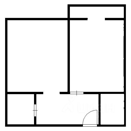 Планировка этой квартиры по данным Циан