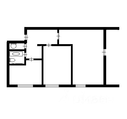 2-комн., 45,4 м², 8/9 этаж
