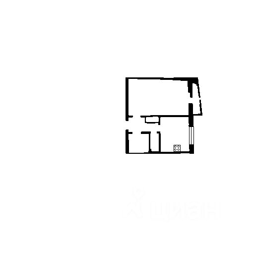 Планировка этой квартиры по данным Циан