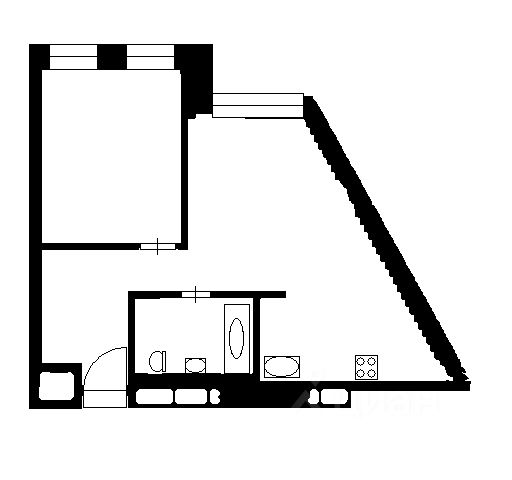 2-комн. апарт., 53 м², 3/10 этаж