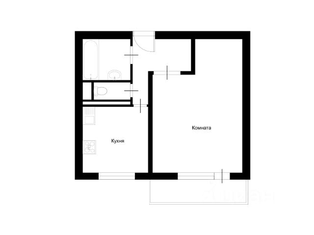 1-комн., 39 м², 7/14 этаж