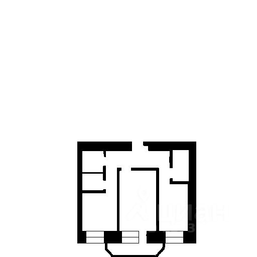 Планировка этой квартиры по данным Циан
