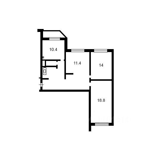 3-комн., 76 м², 21/25 этаж