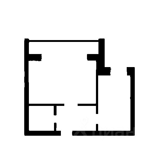 Планировка этой квартиры по данным Циан