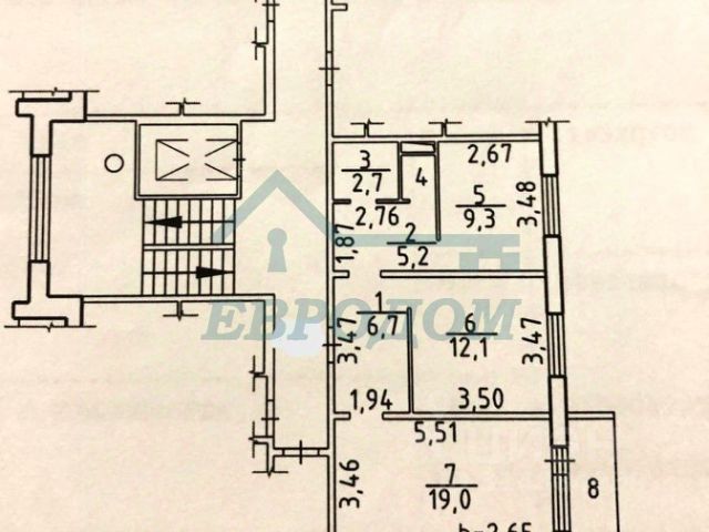 2-комн., 56,1 м², 4/10 этаж