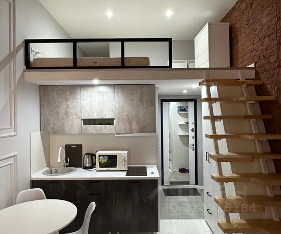 Студия, 18 м², 2/4 этаж