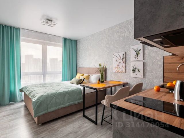 Студия, 22 м², 27/33 этаж