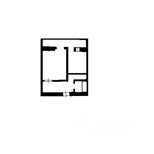 Планировка этой квартиры по данным Циан