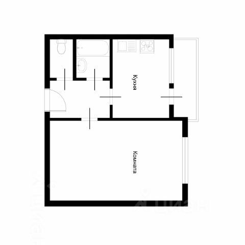 1-комн., 36,6 м², 3/16 этаж