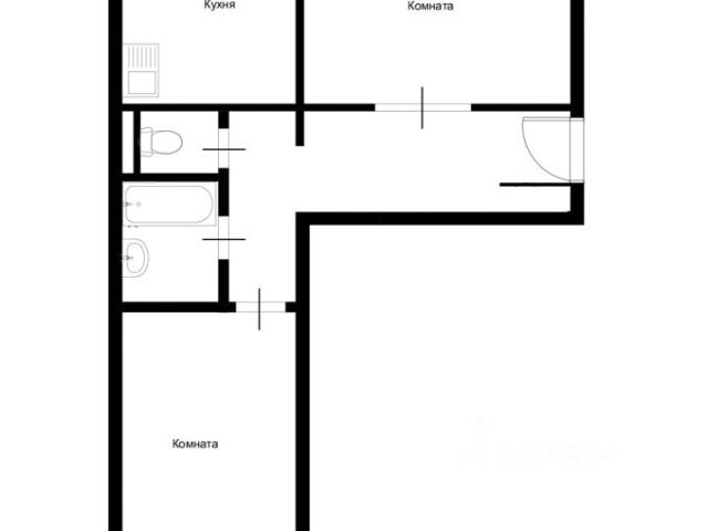 2-комн., 52 м², 1/12 этаж