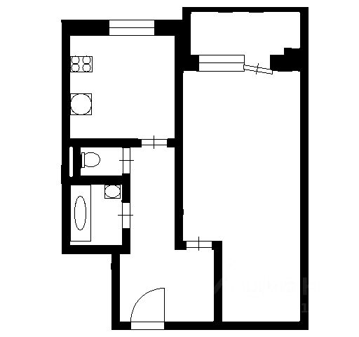 1-комн., 40 м², 1/11 этаж