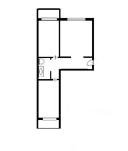 2-комн.кв., 55 м², этаж 3
