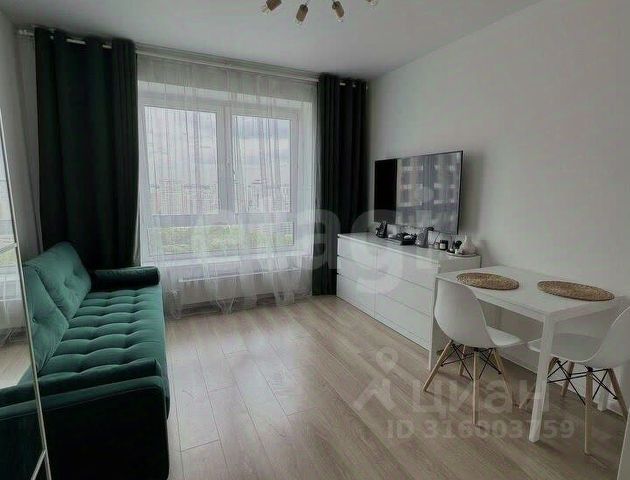 Студия, 19,9 м², 23/25 этаж