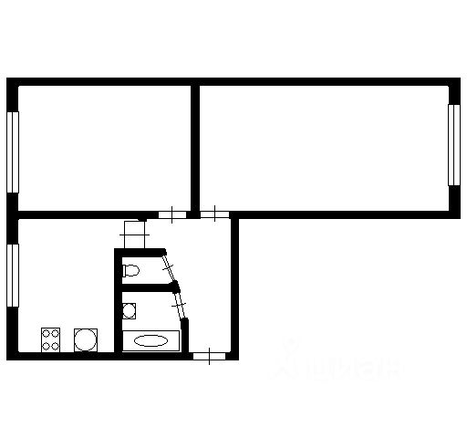2-комн., 51 м², 13/17 этаж