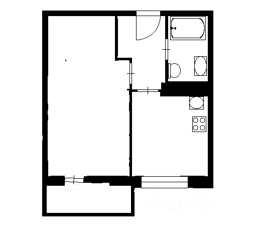 1-комн., 45 м², 22/23 этаж