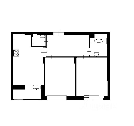 2-комн., 58 м², 2/19 этаж