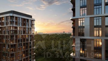 студия, 36 м², этаж 18