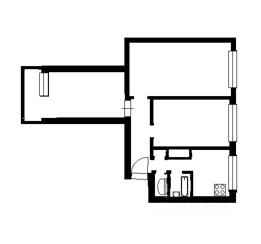 3-комн., 60,9 м², 6/9 этаж