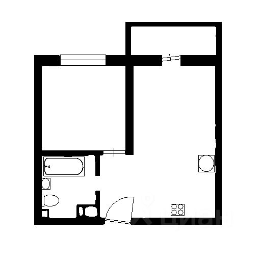 Планировка этой квартиры по данным Циан