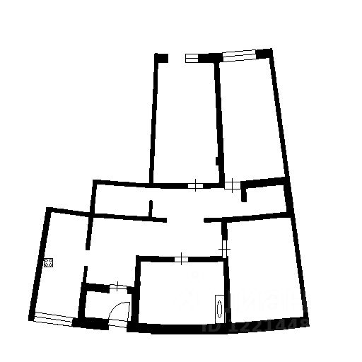 Планировка этой квартиры по данным Циан
