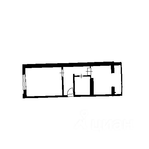 Планировка этой квартиры по данным Циан