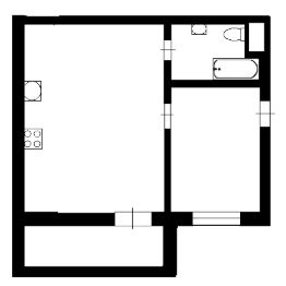 1-комн.кв., 40 м², этаж 5